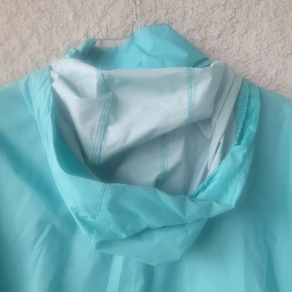 Columbia Women Light Blue Raincoat Windbreaker - Picture 2 of 11